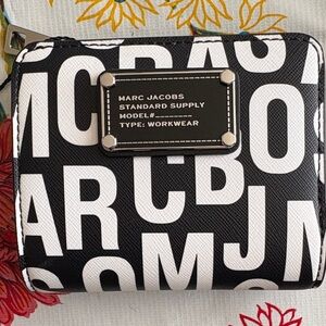 Marc Jacobs Monochrome Lettered Wallet